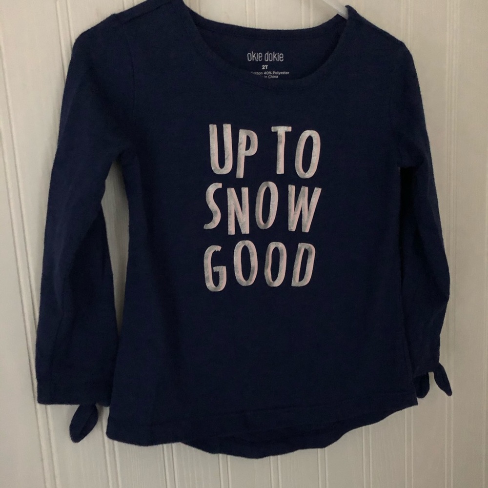 Toddler girl graphic long sleeve shirt